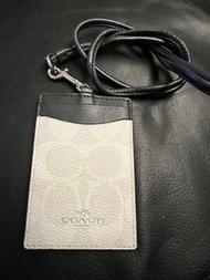 Coach 掛頸證件套 card holder cardholder