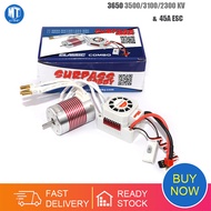 Động Cơ Không Cảm Biến Không Chổi Than 3650 3500KV 3100KV 2300KV Chống Nước Bạch Kim Với ESC 45A Cho