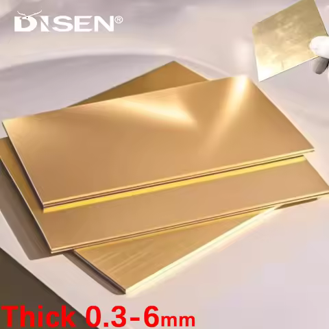Thickness 0.3-6mm H62 Brass Plate Brass Pad Board Yellow Copper Sheet