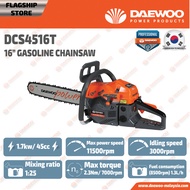 DAEWOO 16" GASOLINE CHAINSAW 45CC DCS4516T