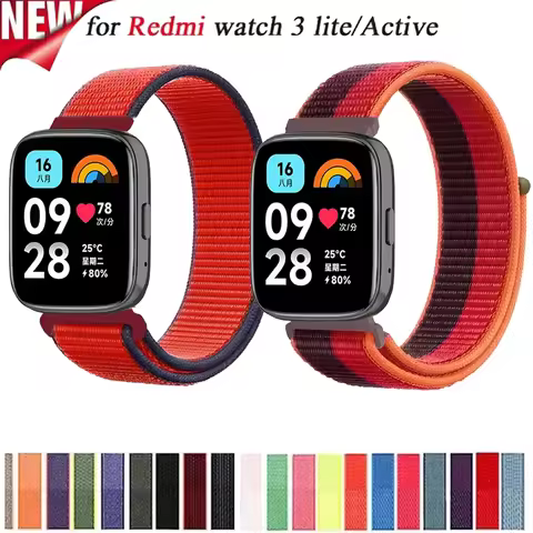 Nylon Loop Strap for Xiaomi Mi Watch3 Active 22mm 20mm Sports Band for Redmi Watch 3 Lite for Samsun