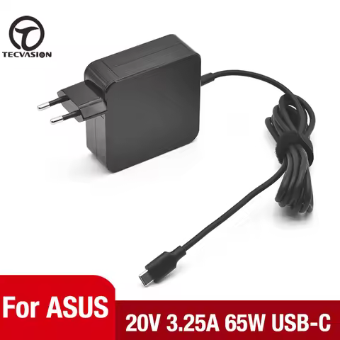 20V 3.25A 65W USB-C AC Adapter Laptop Charger For Asus ZenBook 14 UX425JA UX435EA UX435EG UM425IA UX