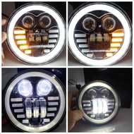 REFLEKTOR HEADLAMP LAMPU DEPAN DAYMAKER ANGEL DAYMAKER ALIS PUTIH 5.75 batok cb100 pesek universal