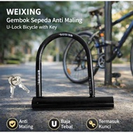 Anti-Theft Bicycle Lock U Lock Bicycle With Key GU-80