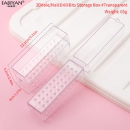 Nail Drill Bits Storage Display Box Nail Art Grinding Head Bit Holder Displaying Storage Box 30 Slot