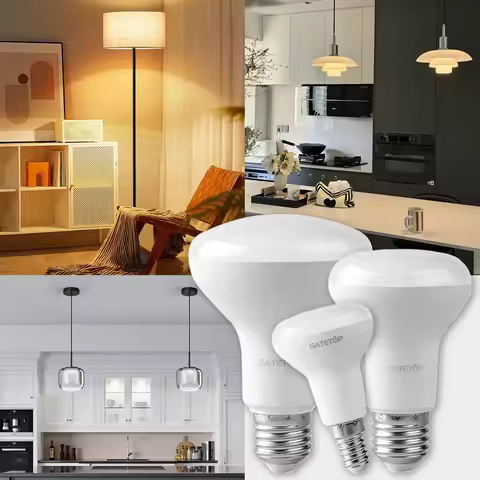 4-20Pcs LED Bulb E27 E14 R50 R63 R80 Bath Lamp Mushroom Bulb AC 220V 240V 6W 10W 12W Non Strobe Warm