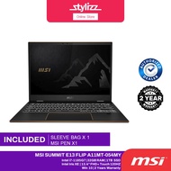 MSI Summit E13 Flip A11MT-054MY 13.4" 120hz Touchscreen Laptop (Intel I7-1185G7,32GB,1TB,Iris Xe,Win