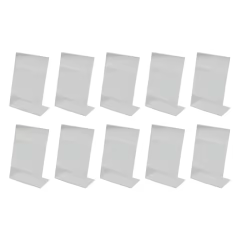 10/20PCS A6 Acrylic Menu Stand Holder Stand Slanted Sign Holders Desktop Paper Menu Holder