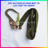 A4 GREEN WORK PROTECTION SAFETY STRAP WITH BIG HOOK, HIGH WORK WORK WORK WORK PROTECTION STRAP