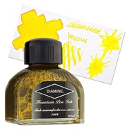 British Diamine Fountain Pen Ink Bottle, Diamine Yellow Ink Bottle 80ml