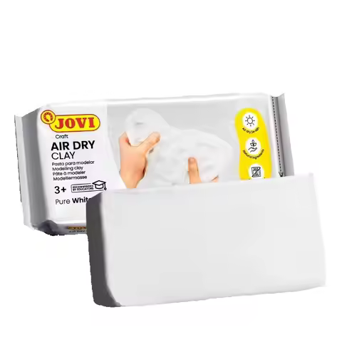 JOVI Air Dry Clay, White 250/500g Modelling Clay Air Harden Clay Children's Handmade DIY Material No