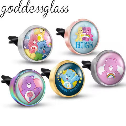 Care bears Good Luck Grumpy Share Photo Aromatherapy Car Decoration Clip Perfume Locket Fittings Oil