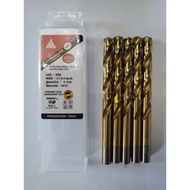 DYG 2-Thread Steel Drill Bit Stainless Set Of 10 Bits/HSS High-Speed Straight Shaft