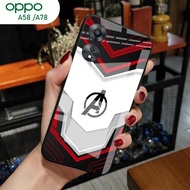[A43] Oppo A58 Case A78/ - Oppo A58 Glitter Glass Softcase A78/ Oppo A58 Mobile Phone Case A78/ - Op