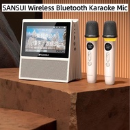 SANSUI Bluetooth Microphone Mini Speaker Convenient k Song Children Family ktv Audio V17 Microphone 