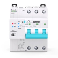 ASOG AT-QCB2-3P Wifi Circuit Breaker Smart 3pwifi Circuit Breaker Rail Installation Circuit Breaker 