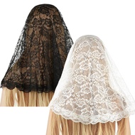 Bridal Lace Veil Muslim Church Veil Short Latin Shawl Veil