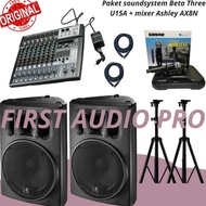 terlaris Paket 1 soundsystem Beta Three U15A + mixer Ashley AX8N