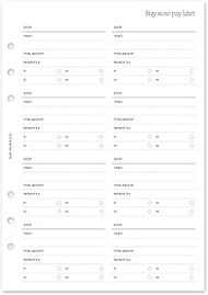 MAY PAPER CO. A5 Afterpay Buy Now Pay Later Planner Insert for Filofax A5, LV GM agenda refill 6 hol