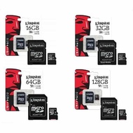 FLASH-888KINGSTON เมมโมรี่การ์ด MICRO SD CARD 64GB CLASS 10 ของแท้ 100%