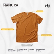 HN2 Plain Antibacterial T-Shirt HNR Adult Short Sleeve Premium Cotton Combed 30s SML-XL-XXL T-Shirt 