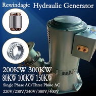 300KW Oblique Hydraulic Generator 220V Single Phase Alternator Full Copper Permanent Magnet Hydrauli