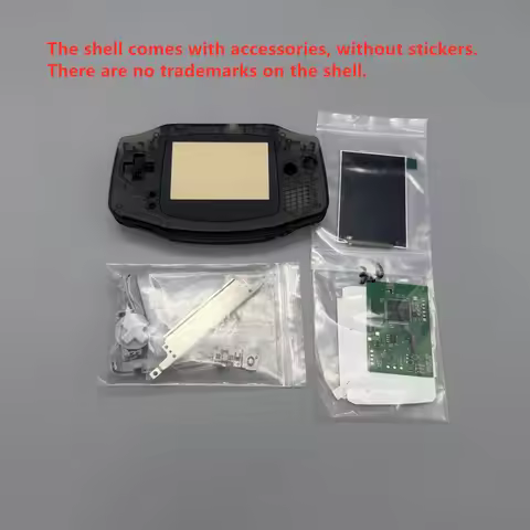 New GBA IPS LCD No Cut Shell Required Easy to Install 3.0" IPS High Brightness LCD and Shell Kit for