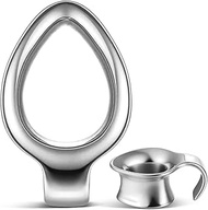 2pcs Ear Gauges Plugs Droplet DIY Design for Stretched Ears Hypoallergenic 316 Stainless Steel Ear c