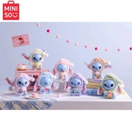 Miniso Stitch Animals Party Series Blind Box Toys Cute Mysterious Box Flocking Fluffy Dolls Decor Gi
