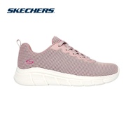 Skechers Online Exclusive Women BOBS Sport B Flex Visionary Essence Shoes - 117346-BLSH Memory Foam Vegan 50% Live