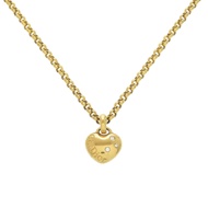 成色極佳 Dior 心型金屬金項鍊 0654 [二手] Dior