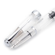 Yongsheng 618 Toso Piston Fountain Pen Lutsinar F Nib 0.5mm Pen Dakwat Sekolah Perniagaan Pejabat Ha