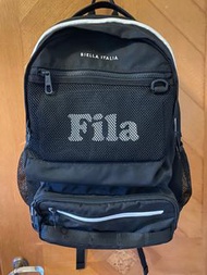 Fila logo backpack中小學背包 black