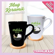 Matcha Latte Mug | Matcha Cup | Cute Ceramic Mug | Cute Tea Coffee Cup | Unique Mug Cup | Funny Gift