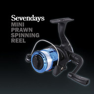 Mini Prawn Spinning Reel Fishing Mesin Udang Kekili Pancing Plastic Spool Casting Gear Tackle Finesse Ultralight Laut