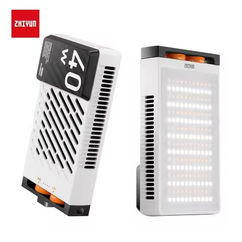 ZHIYUN LED Video Light FIVERAY M40 40W Bi-Color Portable Light Panel for Photography Built-in Fans S