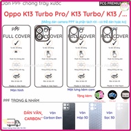 PPF & Skin Carbon Oppo K13 Turbo Pro/ K13 Turbo/ K13, K12S 5G Clear, Matte for screen, genuine back