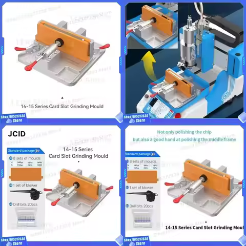 for iPhone 14 and iPhone 15 series card slot grinding mold for JCID EM02 CNC motherboard chip grindi
