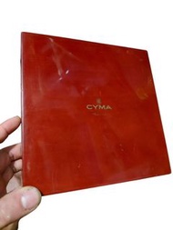 CYMA 紅褐色 木製 手錶盒