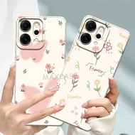 M0P Softcase Hp Oppo Reno 14 Pro Latest 2025 Flower White Motif Hp Case - Cute Hp Case - Current Hp 