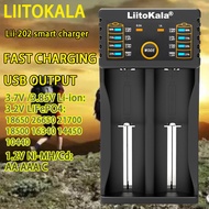 Liitokala Lii-100B Smart Charger 1.2V aa aa Ni-MH 3.6v 3.7v 4.2 Li ion 18650 26650 18500 16340 14500