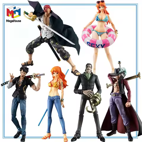 100% Original in Stock MegaHouse Variable Action Heroes ONE PIECE Nami Sir Crocodile DRACULE.MIHAWK 