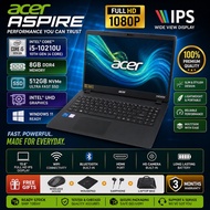 Laptop Acer Aspire 3 i5 Gen10 10210U 8GB RAM 256GB/512GB SSD FULL HD IPS Windows 11 Pro 3 Tahun Warr