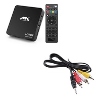 4K@60hz MP4 Media Player with ONE AV Cable Support 8TB HDD/ 256G USB Drive/SD Card with HDMI/AV Out 