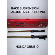 MUTARRU CNC RACE SUSPENSION FRONT SHOCK ASSY ADJUSTABLE AEROX / NMAX / RAIDER / MIO / CLICK / BEAT