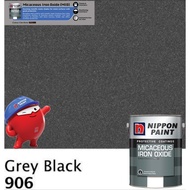 SINAR NIPPON 5 LITER 906 GREY BLACK MATT METAL PAINT Micaceous Iron Oxide MIO / CAT MINYAK PAGAR PINTU GRILL BESI MATT