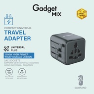 Gadget Mix Diginut TR-12 Mini UniversalTravel Adapter Black