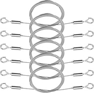 6 Pcs Picture Hanging Wire Heavy Duty Adjustable Art Hanging Wire 300cm x1.5mm Stainless Steel Frame