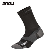 2XU Vectr Light Cushion Crew Socks - Black/Titanium