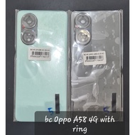 Backdoor back cover Oppo A58 4G with ring